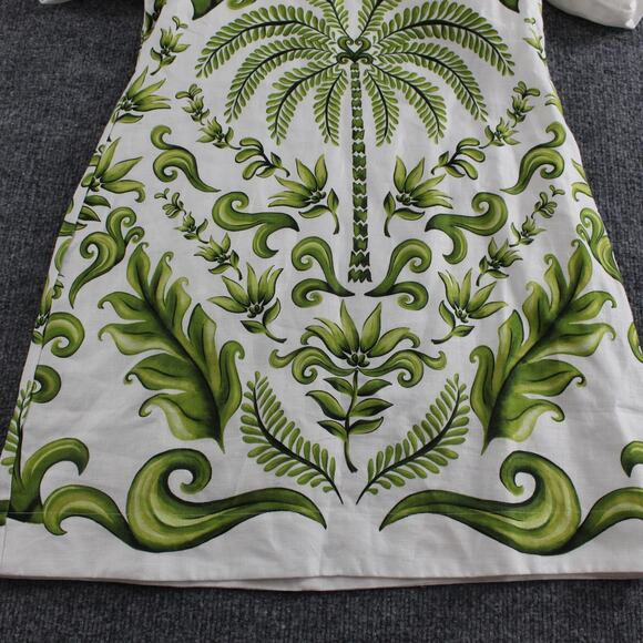 Farm Rio Dress Womens Small Milani Printed Linen Mini Tropical Boho Chic Playful - Picture 6 of 15